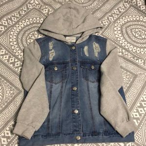 Sky And Sparrow Fleece Sleeve Jacket Medium Blast